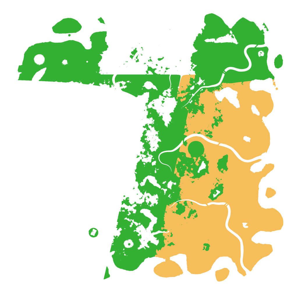 Biome Rust Map: Procedural Map, Size: 5000, Seed: 1384
