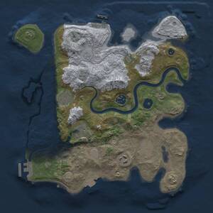 Thumbnail Rust Map: Procedural Map, Size: 3250, Seed: 1423865845, 13 Monuments