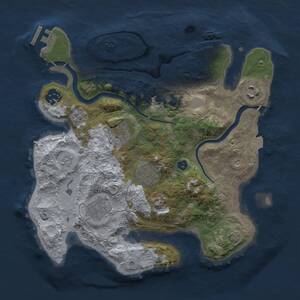 Thumbnail Rust Map: Procedural Map, Size: 3000, Seed: 1427032717, 12 Monuments