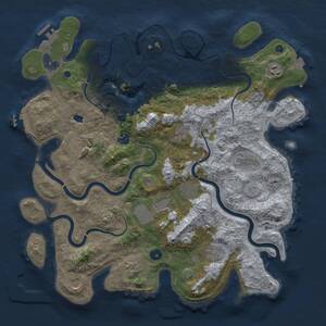 Thumbnail Rust Map: Procedural Map, Size: 4200, Seed: 846754, 17 Monuments