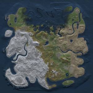 Thumbnail Rust Map: Procedural Map, Size: 4250, Seed: 6916226, 16 Monuments