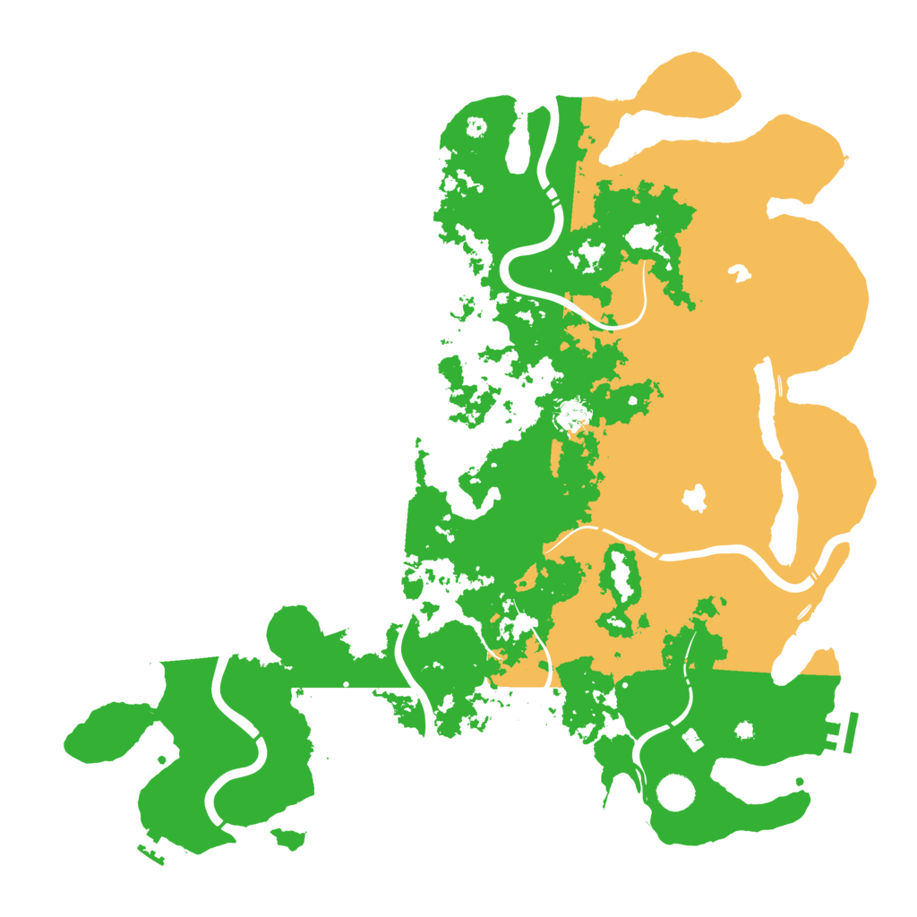 Biome Rust Map: Procedural Map, Size: 4500, Seed: 791196885