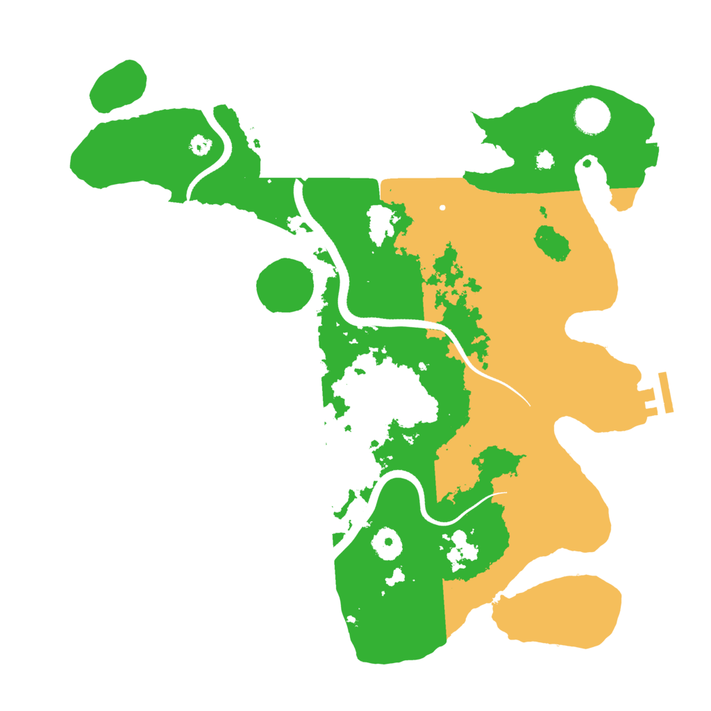 Biome Rust Map: Procedural Map, Size: 3500, Seed: 135993893
