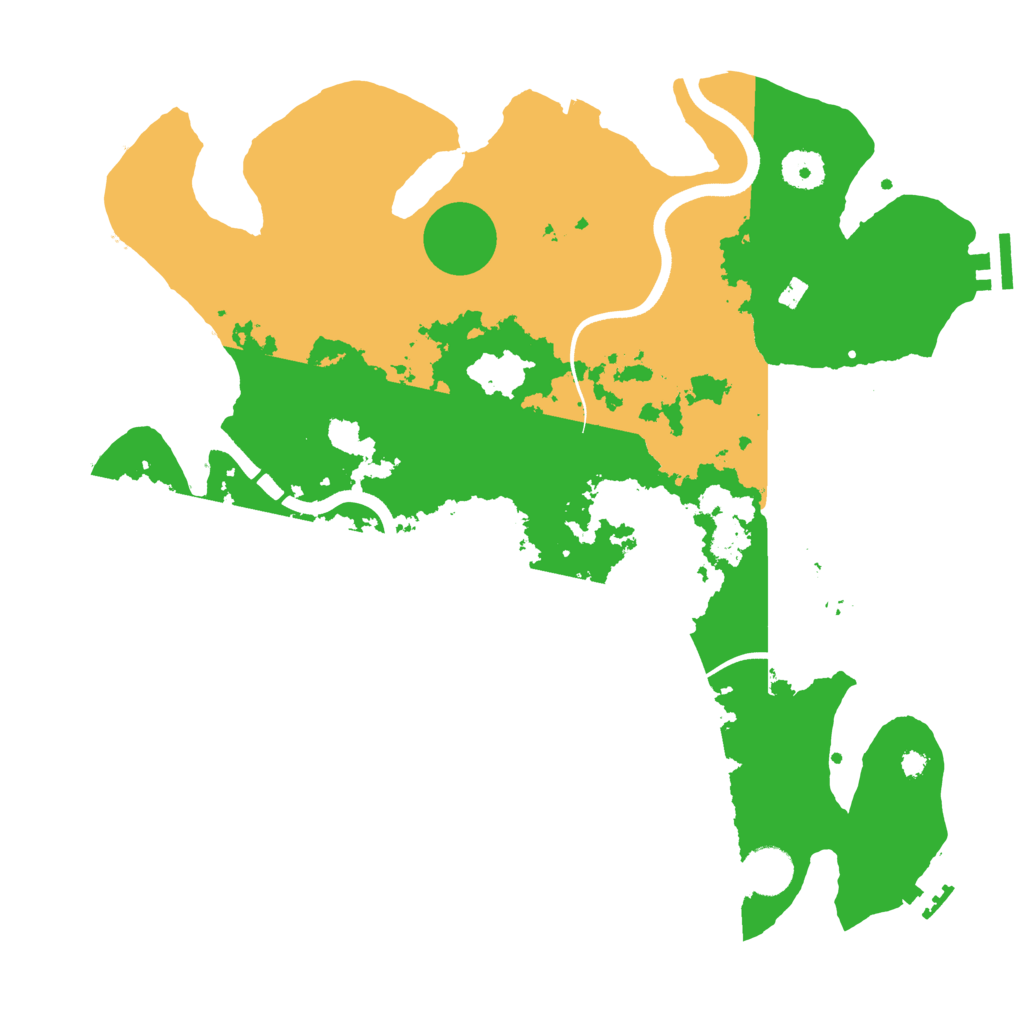 Biome Rust Map: Procedural Map, Size: 3700, Seed: 1140450345