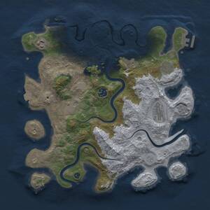 Thumbnail Rust Map: Procedural Map, Size: 3500, Seed: 1566046224, 13 Monuments