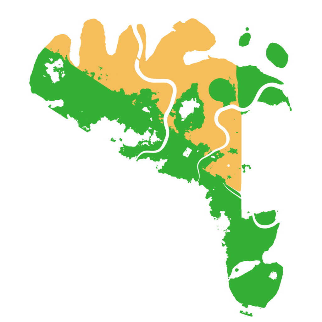 Biome Rust Map: Procedural Map, Size: 3700, Seed: 18546387