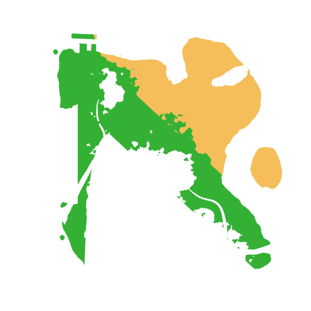 Biome Rust Map: Procedural Map, Size: 2500, Seed: 578369846