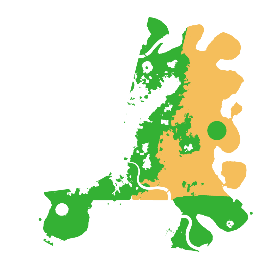 Biome Rust Map: Procedural Map, Size: 3700, Seed: 396354070