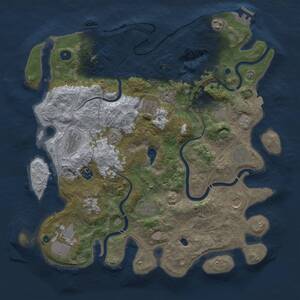 Thumbnail Rust Map: Procedural Map, Size: 4250, Seed: 433010682, 17 Monuments