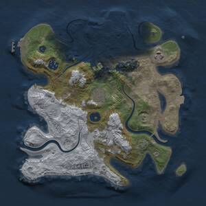 Thumbnail Rust Map: Procedural Map, Size: 3000, Seed: 4892156, 11 Monuments
