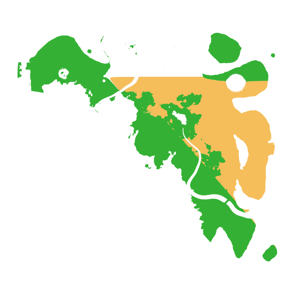 Biome Rust Map: Procedural Map, Size: 3000, Seed: 4892156