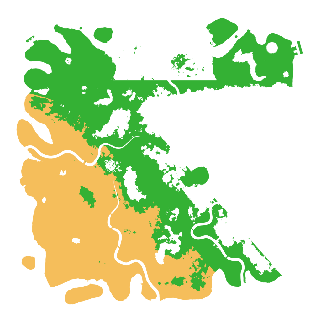 Biome Rust Map: Procedural Map, Size: 5000, Seed: 510002