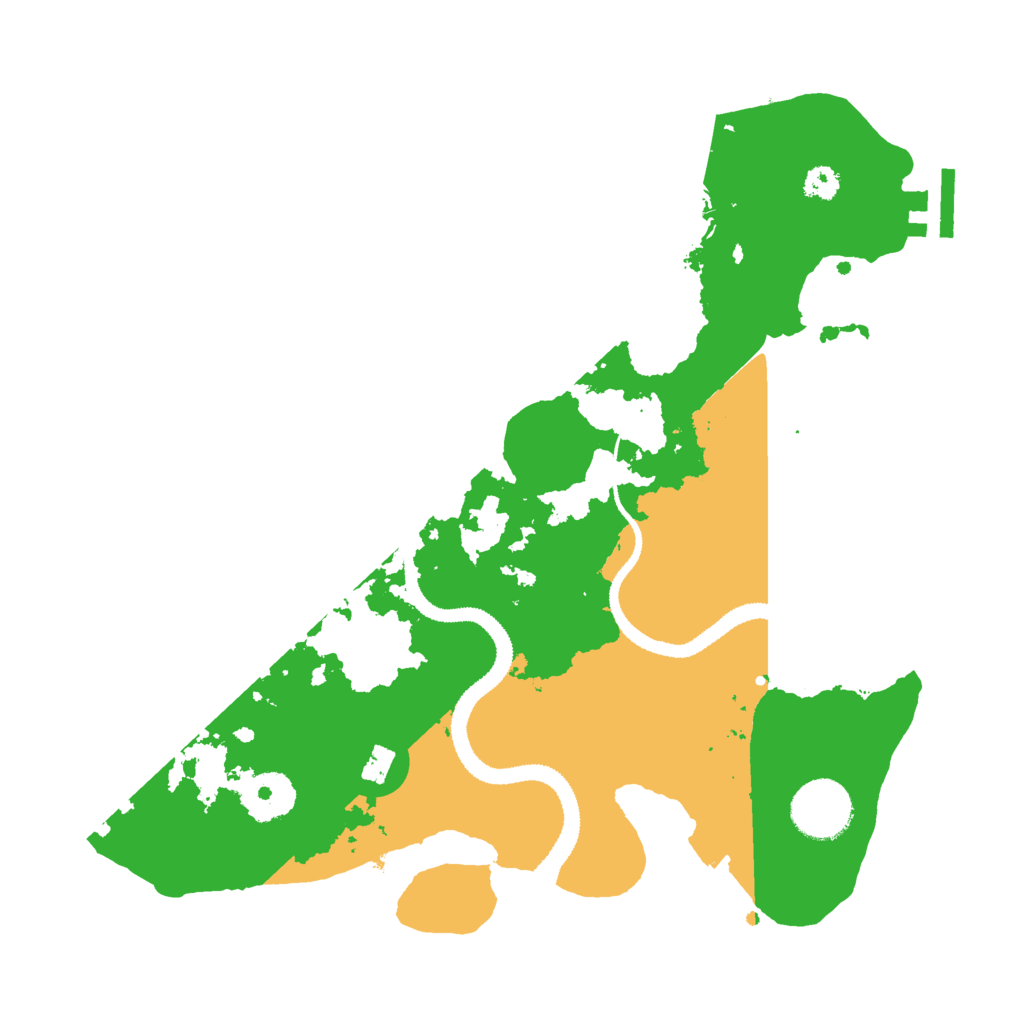 Biome Rust Map: Procedural Map, Size: 3000, Seed: 66674575