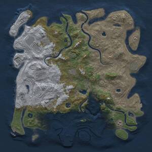 Thumbnail Rust Map: Procedural Map, Size: 4500, Seed: 1425275171, 16 Monuments