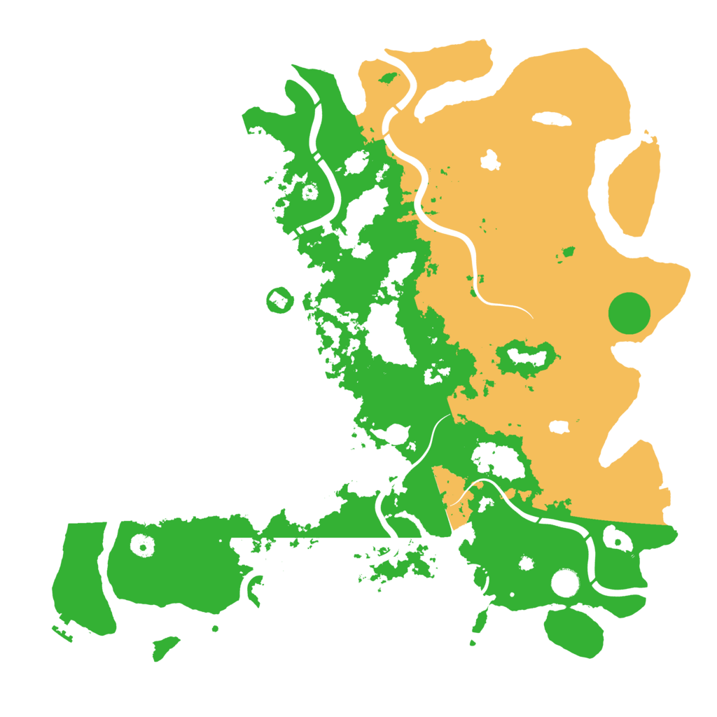 Biome Rust Map: Procedural Map, Size: 4500, Seed: 1425275171
