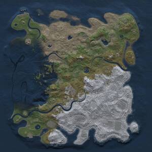Thumbnail Rust Map: Procedural Map, Size: 4500, Seed: 187169312, 16 Monuments