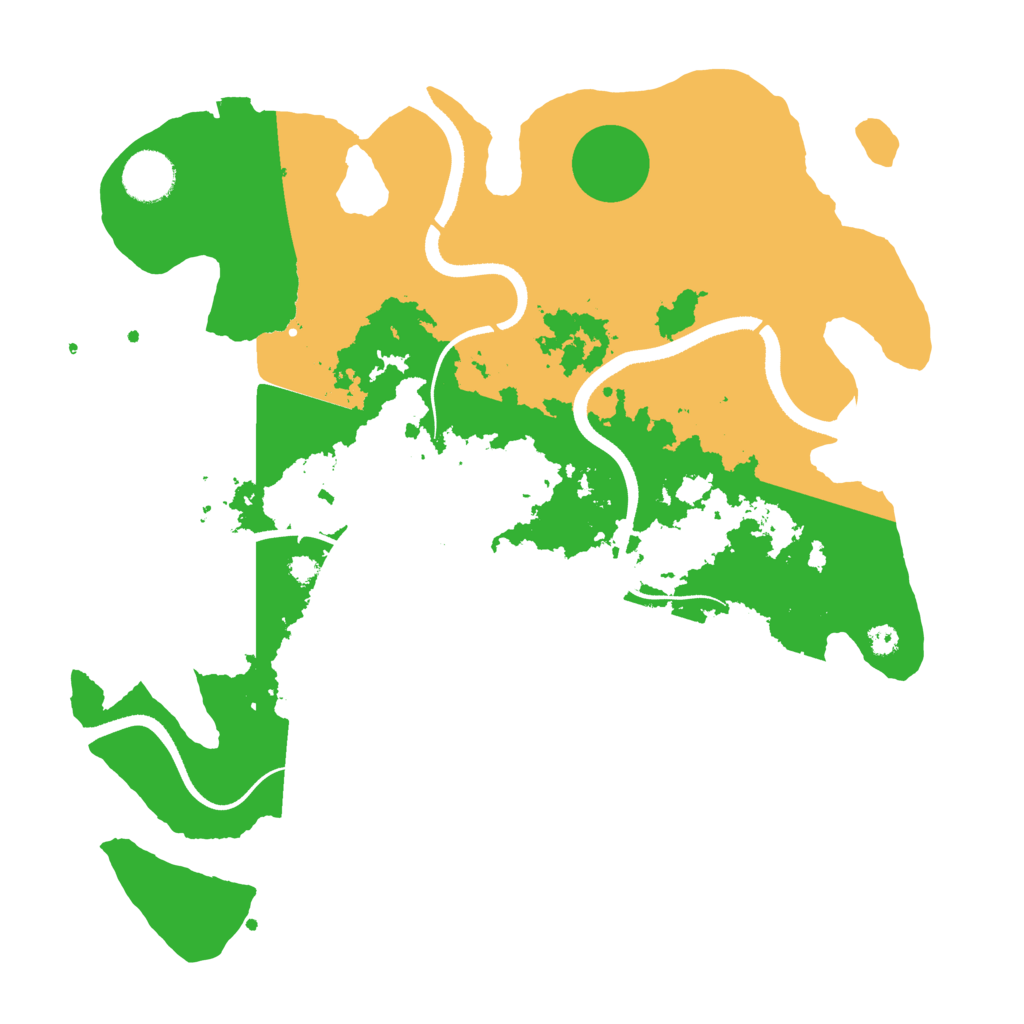 Biome Rust Map: Procedural Map, Size: 3500, Seed: 912734