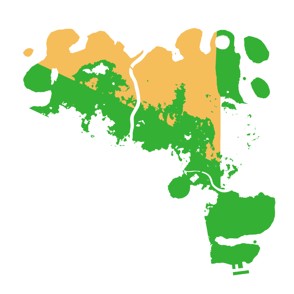 Biome Rust Map: Procedural Map, Size: 3700, Seed: 189097319