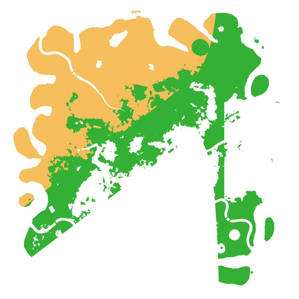 Biome Rust Map: Procedural Map, Size: 4800, Seed: 331552232