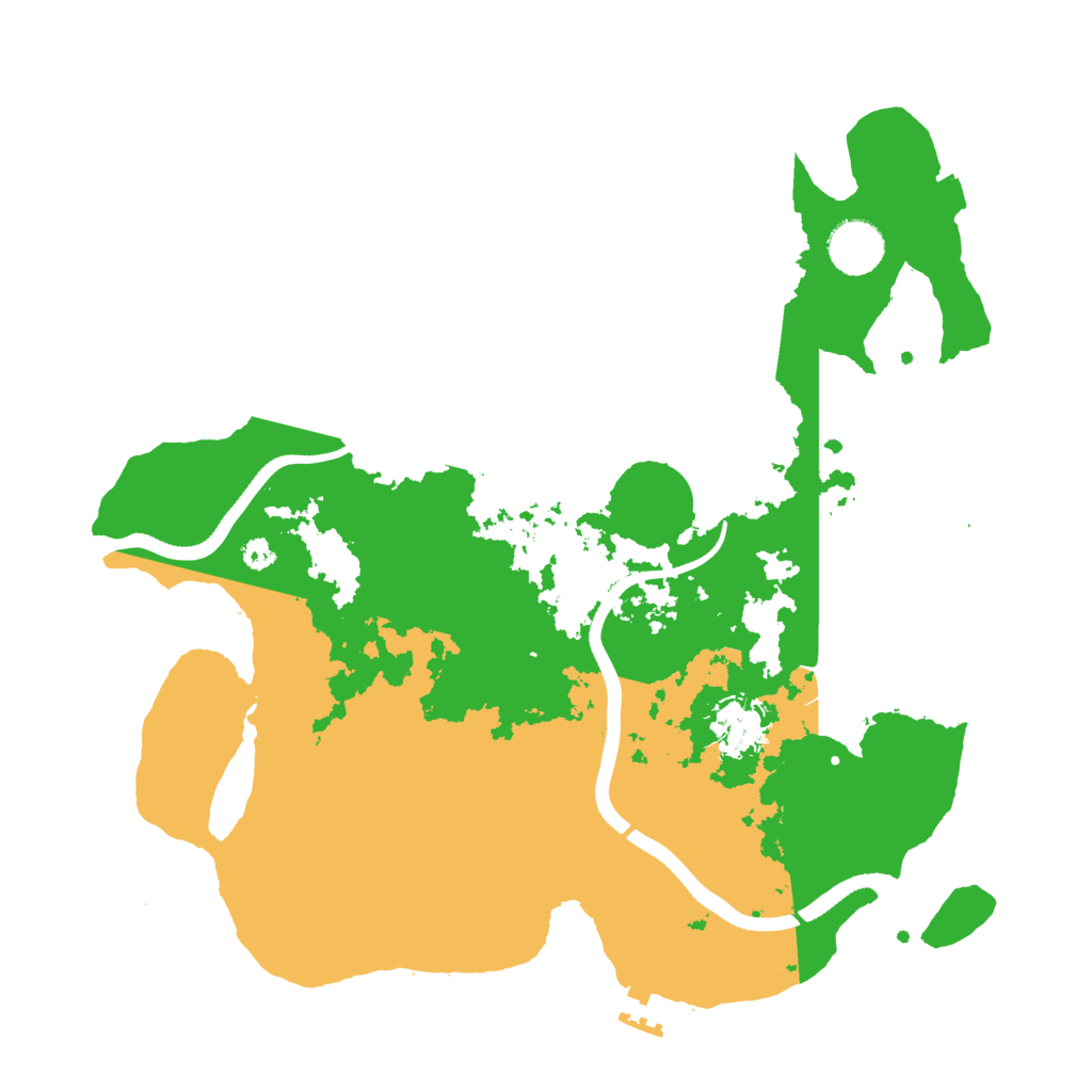 Biome Rust Map: Procedural Map, Size: 3500, Seed: 1799162351