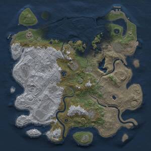 Thumbnail Rust Map: Procedural Map, Size: 4250, Seed: 588780968, 16 Monuments