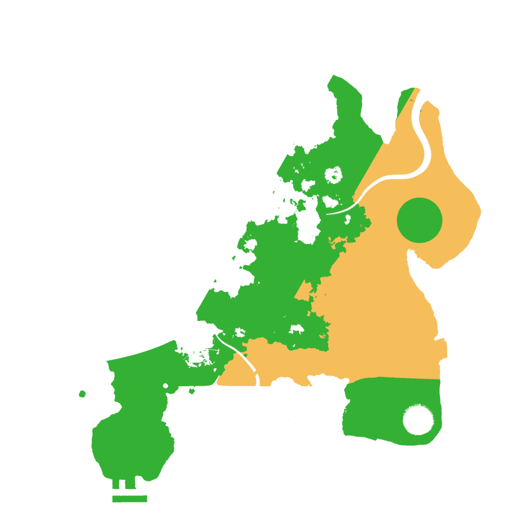 Biome Rust Map: Procedural Map, Size: 3000, Seed: 454037077