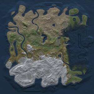 Thumbnail Rust Map: Procedural Map, Size: 4250, Seed: 964097544, 17 Monuments