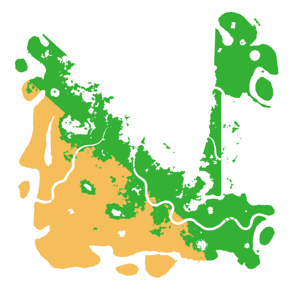 Biome Rust Map: Procedural Map, Size: 5000, Seed: 1211512721