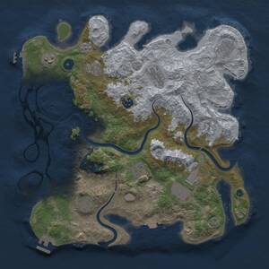 Thumbnail Rust Map: Procedural Map, Size: 3750, Seed: 231797577, 16 Monuments