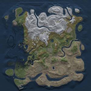 Thumbnail Rust Map: Procedural Map, Size: 4250, Seed: 1405058813, 16 Monuments