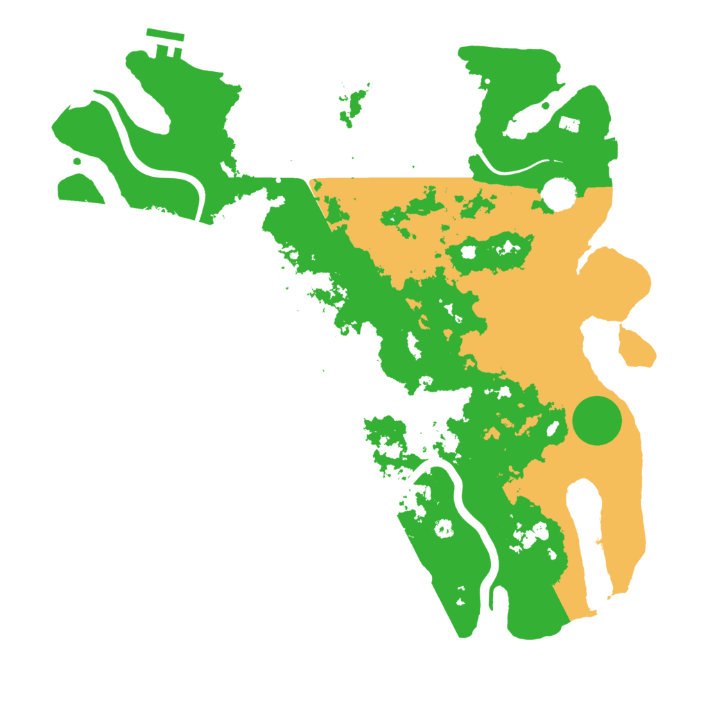 Biome Rust Map: Procedural Map, Size: 3800, Seed: 1333