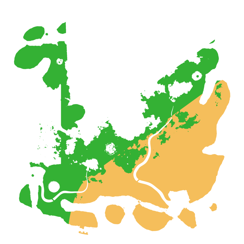 Biome Rust Map: Procedural Map, Size: 3900, Seed: 85411