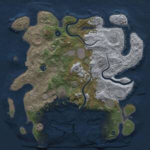 Thumbnail Rust Map: Procedural Map, Size: 3750, Seed: 68, 15 Monuments