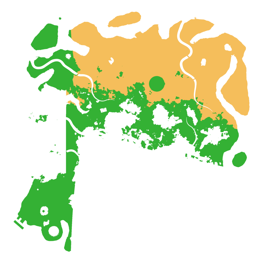 Biome Rust Map: Procedural Map, Size: 4500, Seed: 415882814