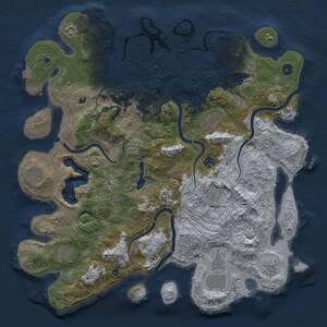 Thumbnail Rust Map: Procedural Map, Size: 4500, Seed: 812251871, 16 Monuments