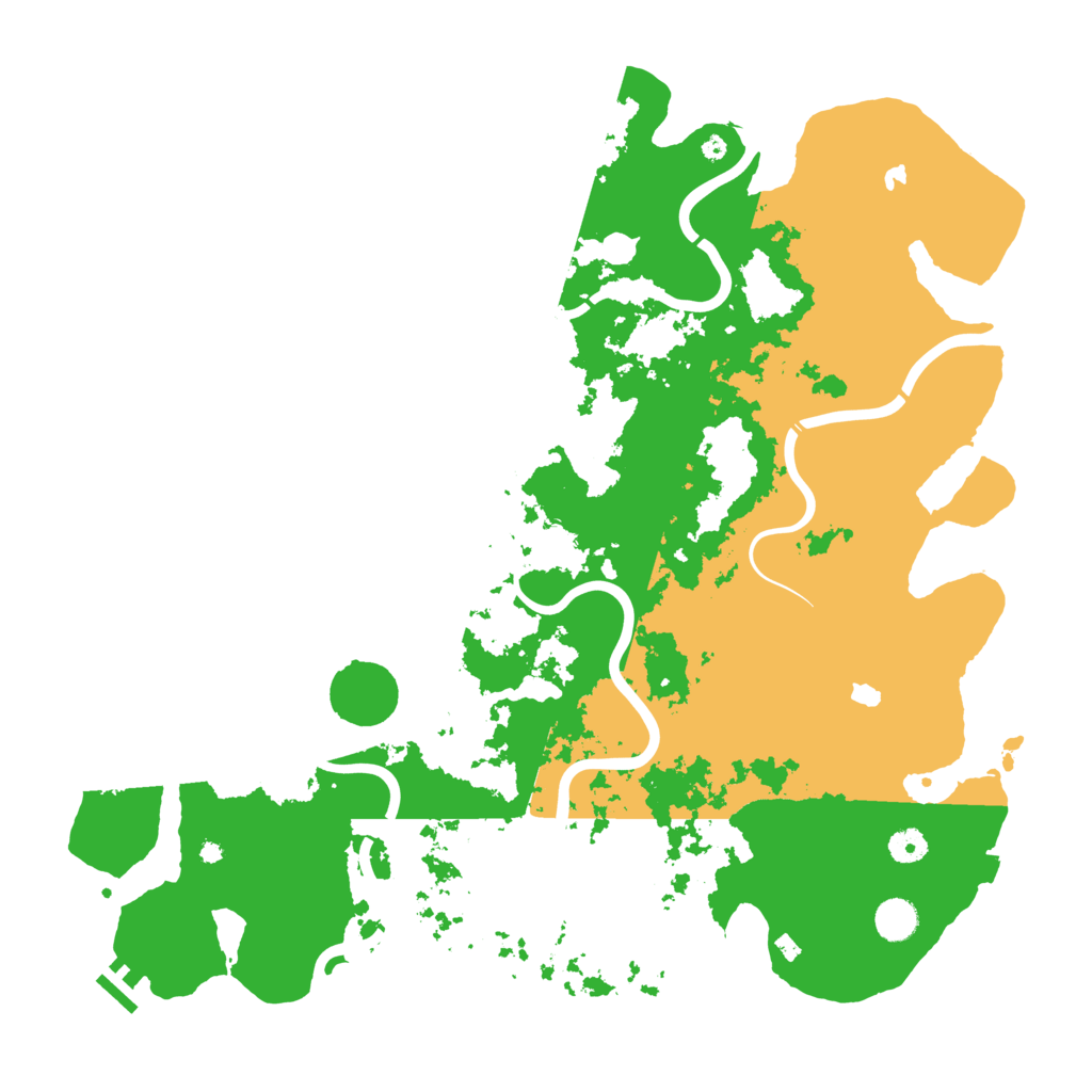 Biome Rust Map: Procedural Map, Size: 4500, Seed: 158421120