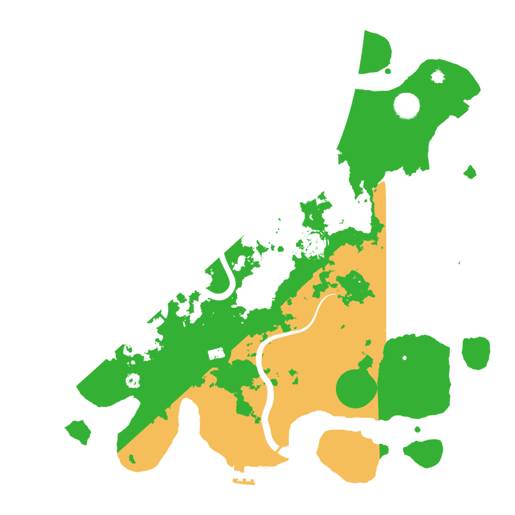 Biome Rust Map: Procedural Map, Size: 3500, Seed: 2065785494