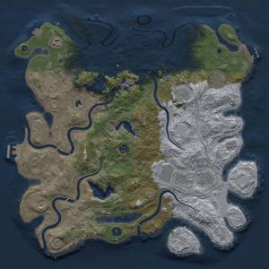 Thumbnail Rust Map: Procedural Map, Size: 4250, Seed: 2046058918, 15 Monuments