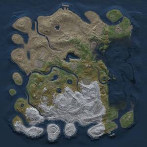 Thumbnail Rust Map: Procedural Map, Size: 4300, Seed: 20260402, 15 Monuments