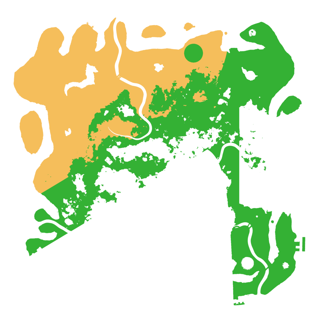 Biome Rust Map: Procedural Map, Size: 4500, Seed: 1596847960