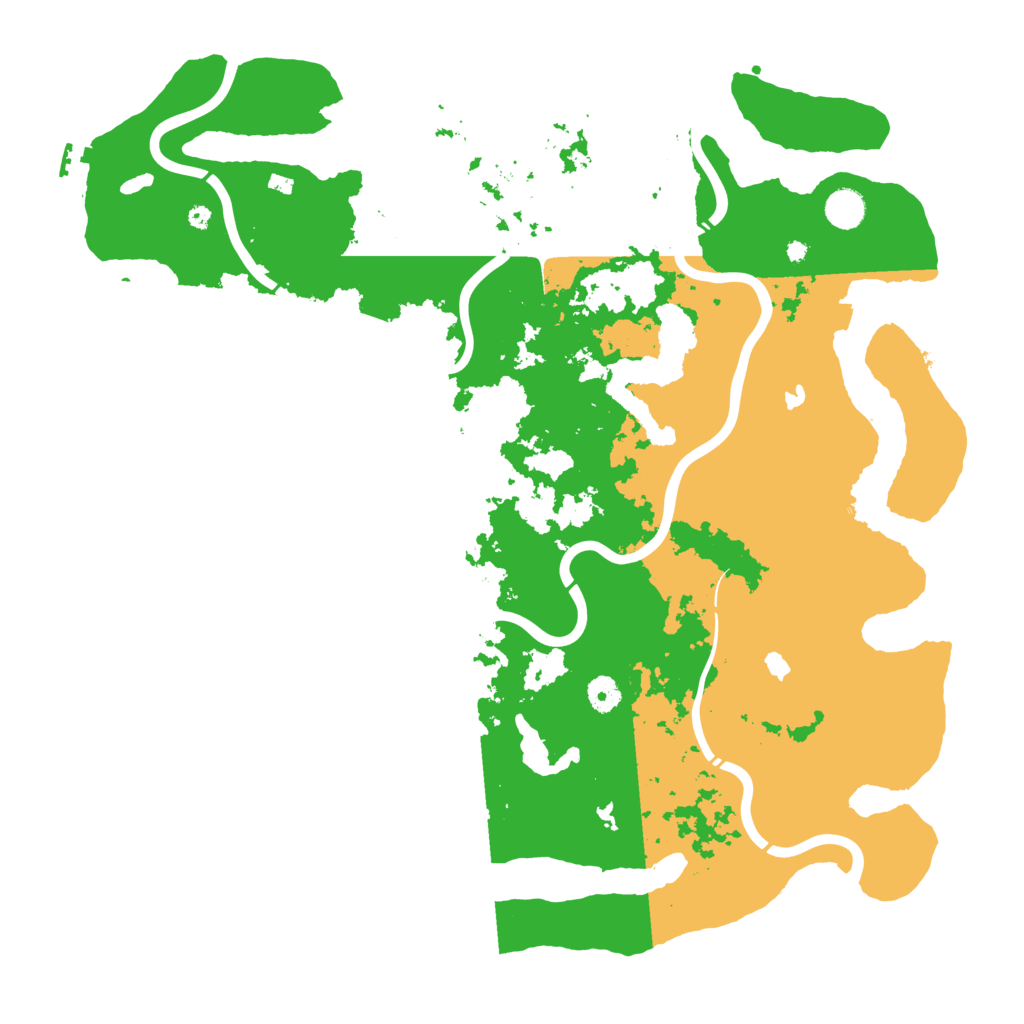 Biome Rust Map: Procedural Map, Size: 4500, Seed: 2137606385