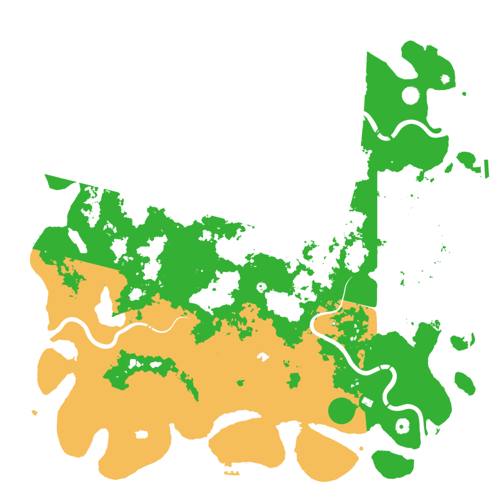 Biome Rust Map: Procedural Map, Size: 5000, Seed: 834066141