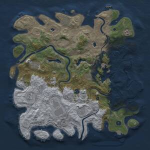 Thumbnail Rust Map: Procedural Map, Size: 4500, Seed: 82877763, 17 Monuments