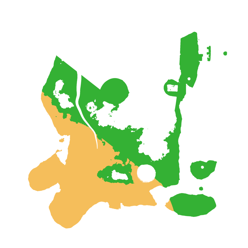 Biome Rust Map: Procedural Map, Size: 2500, Seed: 564389574