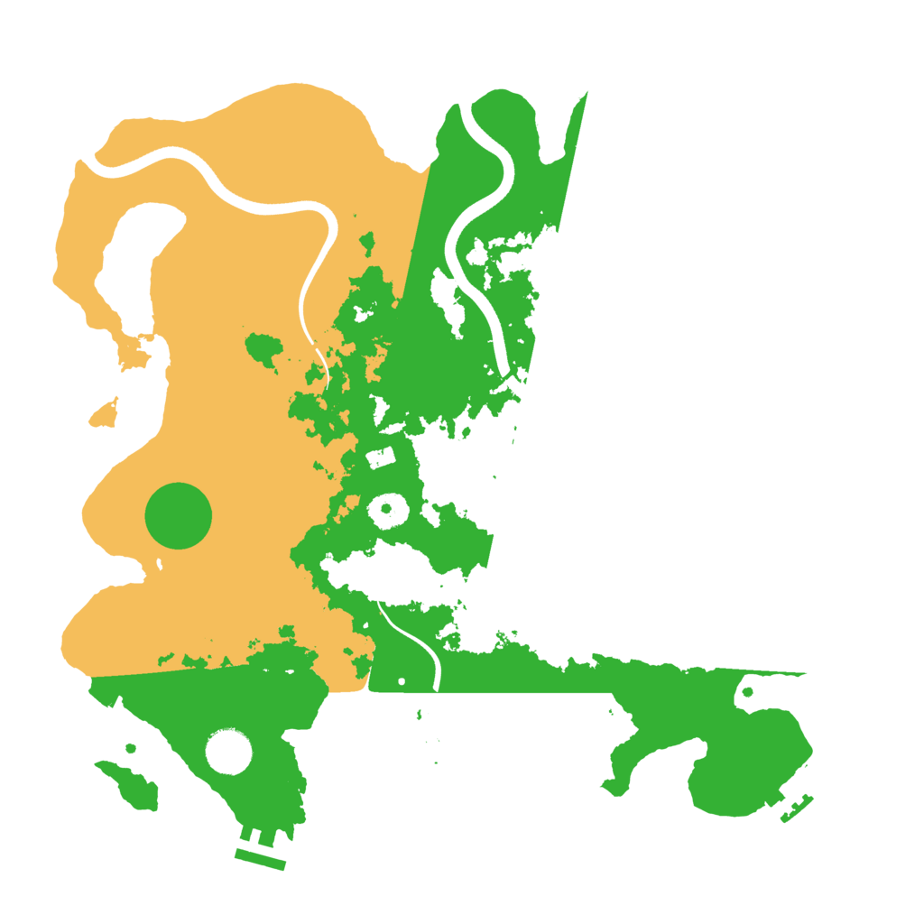 Biome Rust Map: Procedural Map, Size: 3650, Seed: 53117389
