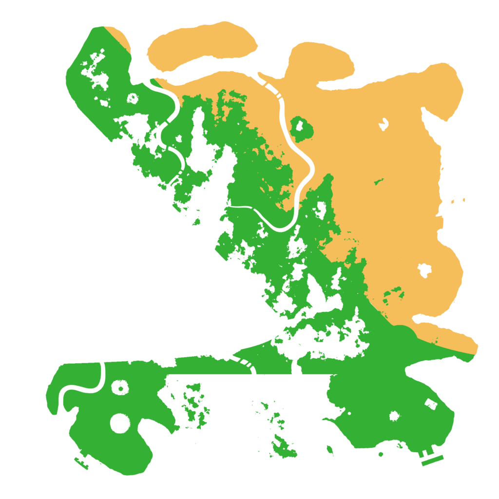 Biome Rust Map: Procedural Map, Size: 4500, Seed: 2140506651
