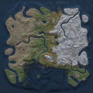 Thumbnail Rust Map: Procedural Map, Size: 4500, Seed: 685600287, 15 Monuments