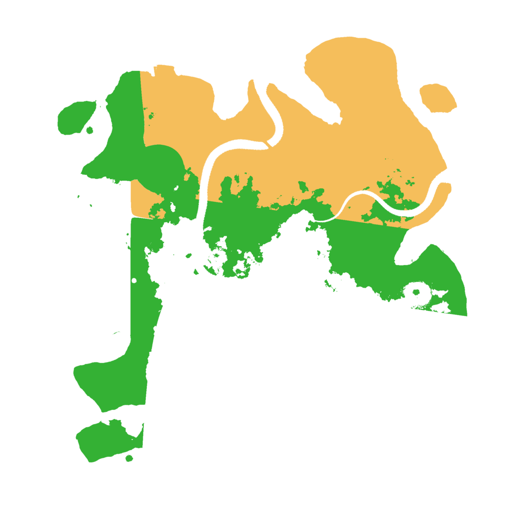 Biome Rust Map: Procedural Map, Size: 3000, Seed: 95173