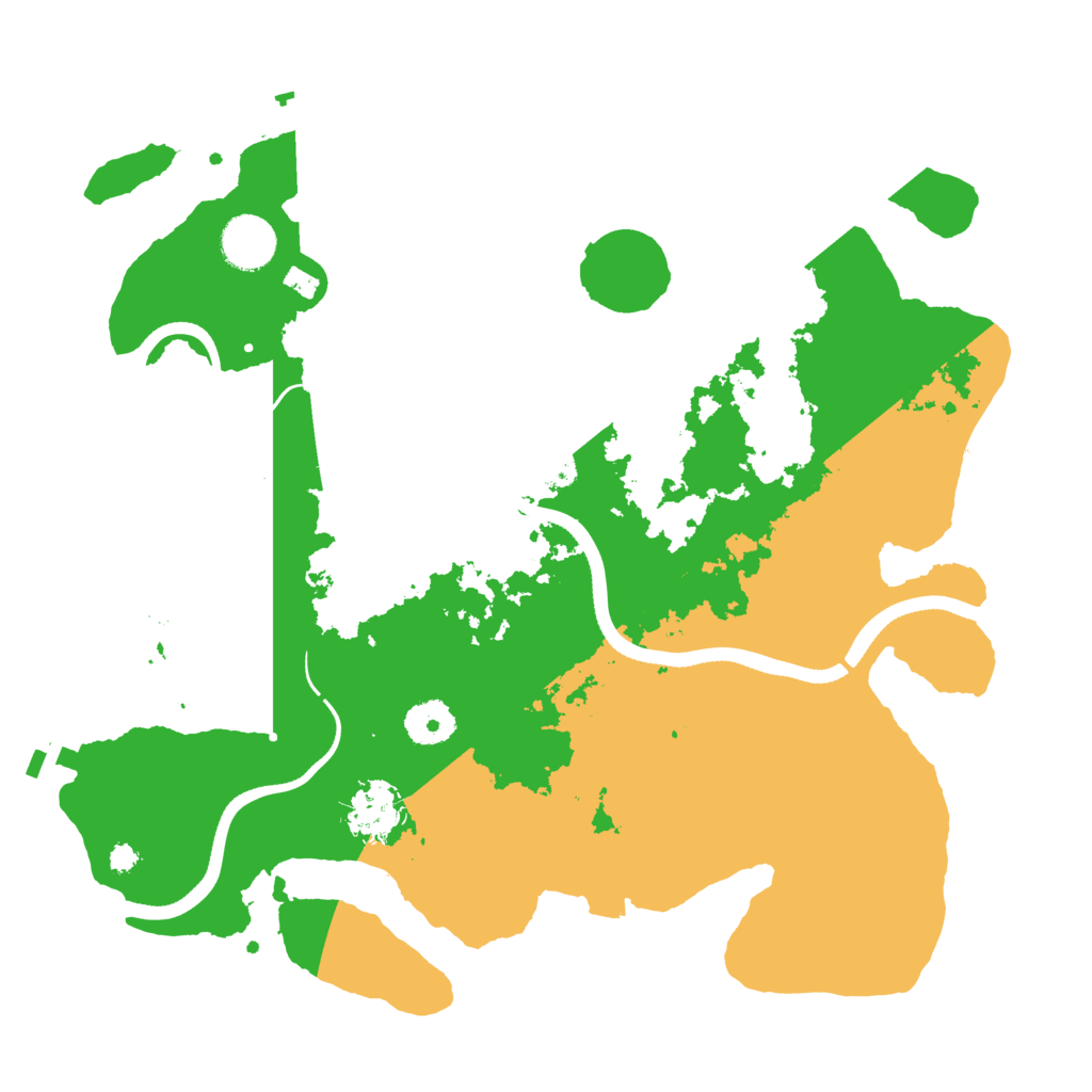 Biome Rust Map: Procedural Map, Size: 3500, Seed: 124720684