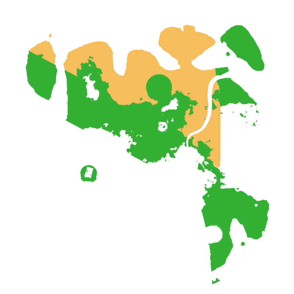 Biome Rust Map: Procedural Map, Size: 3000, Seed: 1237769557